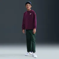 Nike Sportswear Club Fleece Big детские оверсайз свитшот цвет красный