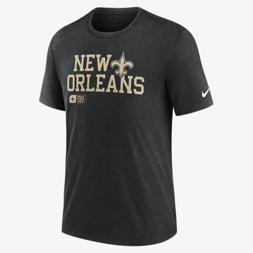New Orleans Saints Overlap Lockup чоловічі Nike NFL футболка колір чорний