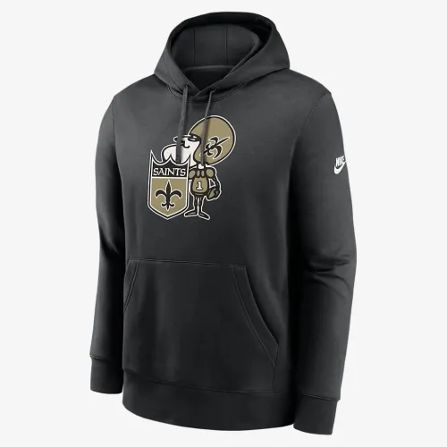 New Orleans Saints Rewind Club Logo Men’s Nike NFL Pullover Толстовка з капюшоном колір чорний