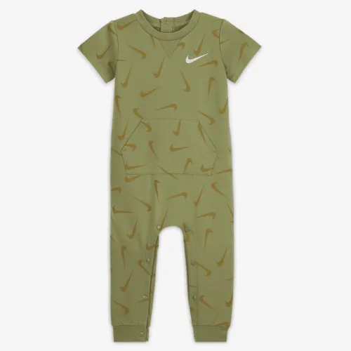 Nike Baby (12-24M) Printed Short Sleeve Coverall цвет зеленый