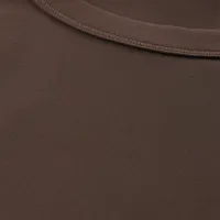 Nike One Fitted жіноча Dri-FIT Cropped Tank Top колір коричневий