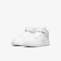 Nike Force 1 Mid LE Little дитячі Shoe колір білий