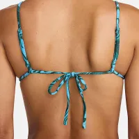 Nike Swim Swirl женская String Bikini Top синий
