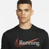 Nike Dri-FIT мужские Running футболка цвет черный