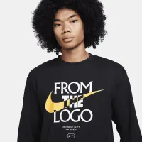 Nike Max90 чоловічі Long-Sleeve баскетбольні футболка колір чорний