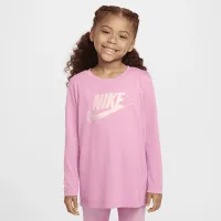 Nike Dri-FIT Little детские Long Sleeve футболка and лосины набор Pink