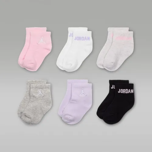 Nike Jordan Everyday Essentials Baby /Toddler Ankle шкарпетки (6 пар) Pink