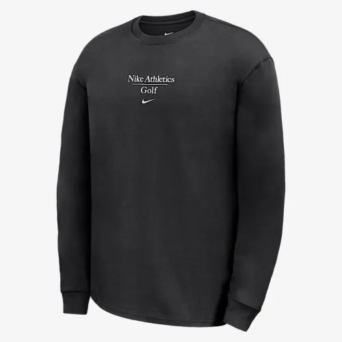 Nike Max90 мужские для гольфа Long-Sleeve футболка цвет черный