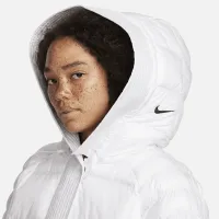 Nike Sportswear Swoosh Puffer PrimaLoft® женская Therma-FIT оверсайз Hooded Куртка цвет белый