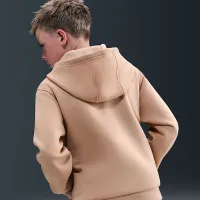 Nike Sportswear Club Fleece Big детские Full-Zip Толстовка с капюшоном цвет коричневый