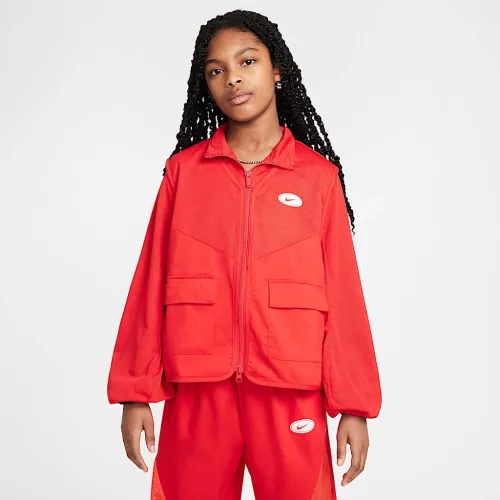 Nike Sportswear Girls' Куртка колір червоний