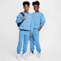 Nike Sportswear Club Fleece Big детские оверсайз свитшот синий