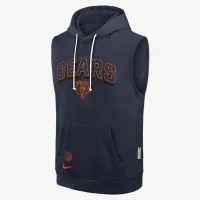 Chicago Bears Sideline чоловічі Nike Dri-FIT NFL Sleeveless Pullover Толстовка з капюшоном блакитний