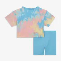 Nike Boxy Tee and Bike Shorts Set Baby (12-24M) Set Blue