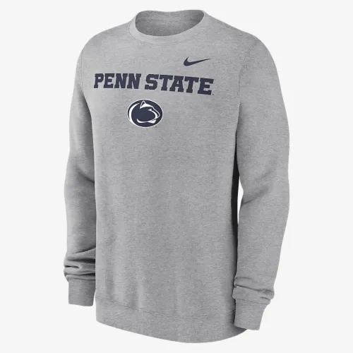 Penn State Nittany Lions Primetime Primary Stack чоловічі Nike College Pullover Crew колір сірий