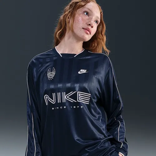 Nike Sportswear женская Long-Sleeve Jersey Top синий