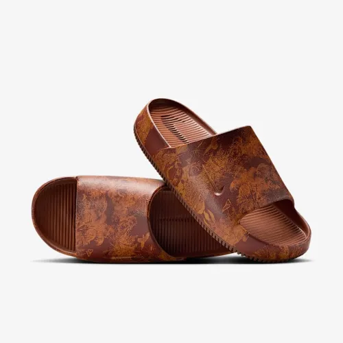 Nike Calm Printed мужские Slides цвет коричневый
