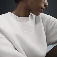 Nike Sportswear Phoenix Fleece жіноча оверсайз Crew-Neck світшот колір коричневий
