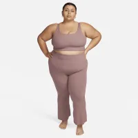 Nike Yoga Dri-FIT Luxe жіноча Flaколір червоний Pants (великі розміри) колір фіолетовий