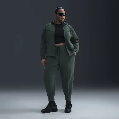 Nike Sportswear Tech Fleece женская Mid-Rise Joggers (большие размеры) цвет зеленый