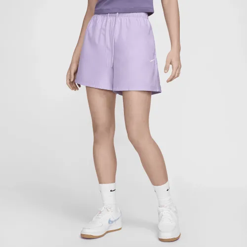 Nike Sportswear Essentials женская Repel Mid-Rise шорты цвет фиолетовый