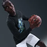 Nike мужские Long-Sleeve баскетбольные футболка цвет черный
