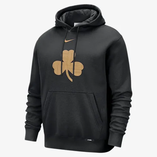Boston Celtics City Edition мужские Nike Club Толстовка с капюшоном цвет черный