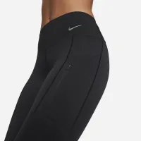 Nike Go женская Firm-Support Mid-Rise 7/8 лосины с карманамицвет черный