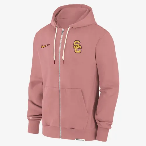 USC Trojans Sideline Player чоловічі Nike Dri-FIT College Full-Zip Толстовка з капюшоном колір червоний