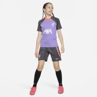 Liverpool FC Strike Third Big дитячі Nike Dri-FIT Soccer Short-Sleeve Top колір фіолетовий