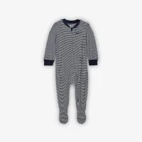 Nike Baby Essentials Baby (0-9M) Striped Footed Coverall синий