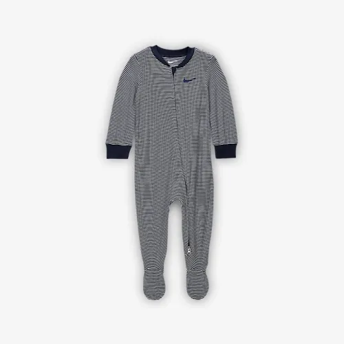 Nike Baby Essentials Baby (0-9M) Striped Footed Coverall синий