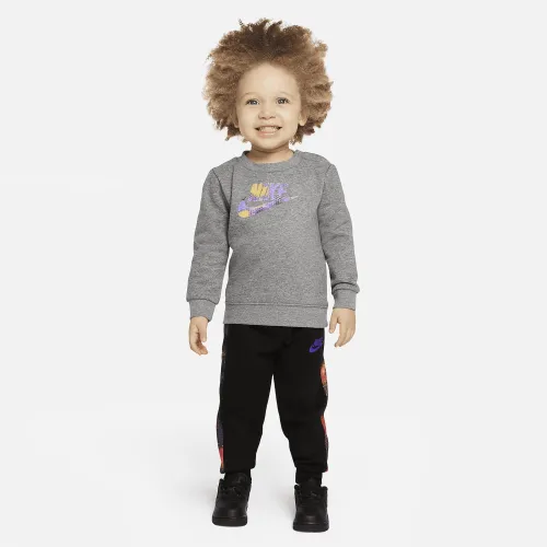 Nike Baby (12-24M) свитшот and Pants набор цвет серый