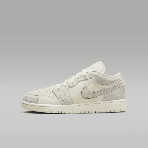 Nike Air Jordan 1 Low SE Craft Big детские Кроссовки цвет коричневый