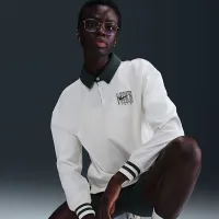 Nike Sportswear Essential жіноча оверсайз Long-Sleeve Polo колір білий