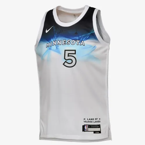 Anthony Edwards Minnesota Timberwolves 2024/25 City Edition Big детские Nike Dri-FIT NBA Swingman Jersey цвет белый