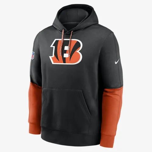 Cincinnati Bengals Sideline Team Issue Club мужские Nike NFL Pullover Толстовка с капюшоном цвет черный