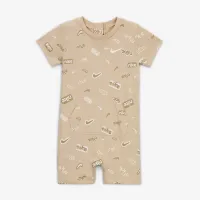 Nike E1D1 Baby Short Sleeve Short Coverall колір коричневий