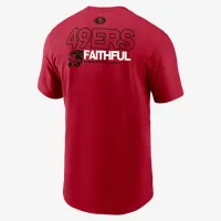 San Francisco 49ers Team Outline Essential футболка мужские Nike NFL футболка цвет красный
