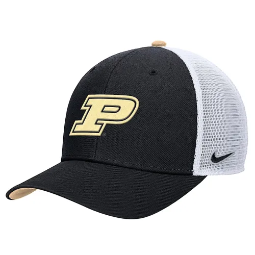 Purdue Rise чоловічі Nike College Structuколір червоний Trucker Cap колір чорний