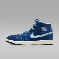 Nike Air Jordan 1 Mid SE женская Кроссовки цвет черный