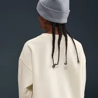 Nike Sportswear Club Fleece Big детские оверсайз свитшот цвет коричневый