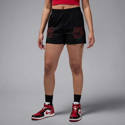 Nike Jordan жіноча Woven шорти колір чорний