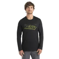 Футболка Icebreaker Alps 3D Merino 150 Tech Lite II 0A56R50011 - Чорна