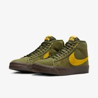 Nike Zoom Blazer Mid Skate Кроссовки цвет зеленый