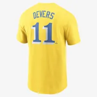 Rafael Devers Boston цвет красный Sox City Connect Fuse мужские Nike MLB футболка Yellow