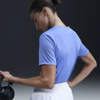 Nike женская Dri-FIT Graphic футболка синий