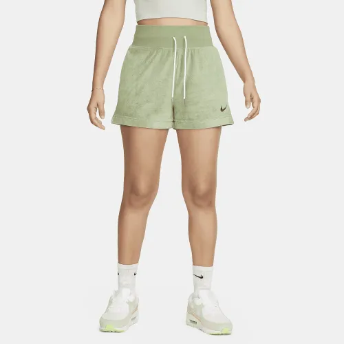 Nike Sportswear женская Terry шорты цвет зеленый