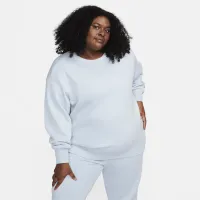 Nike Sportswear Phoenix Fleece женская оверсайз Crew-Neck свитшот (большие размеры) синий