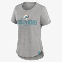 Miami Dolphins женская Nike NFL футболка цвет серый